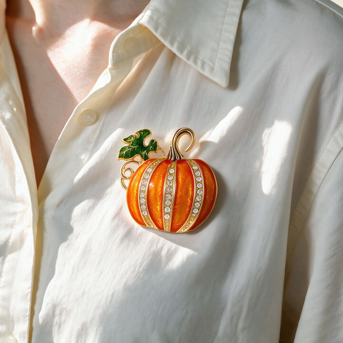 Wholesale Chic  Pumpkin Brooch Alloy Witch Hat Pin Decorative Coat Suit Accessory