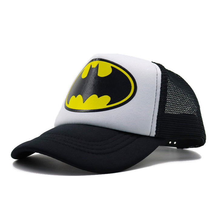 Wholesale 2-8 years old children's net cap summer cartoon print baseball cap outdoor sports breathable cap with net