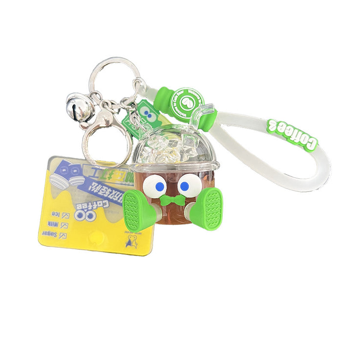 Wholesale Acrylic Quicksand Bottle Keychain JDC-KC-ChaoHe004