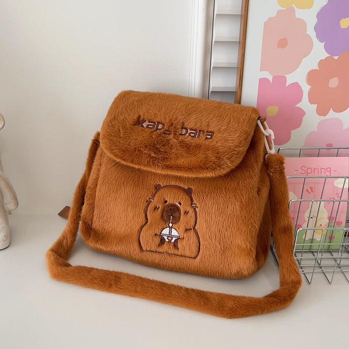 Wholesale Cute plush toy large capacity shouder bags for students