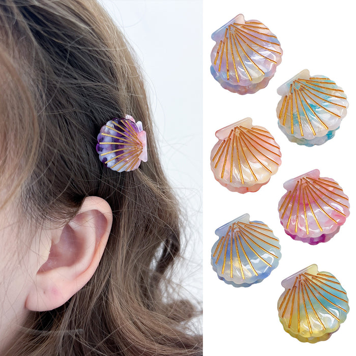 Wholesale Korean Style Acetate Hair Claw Clip Purple Handmade Fashion Accessory