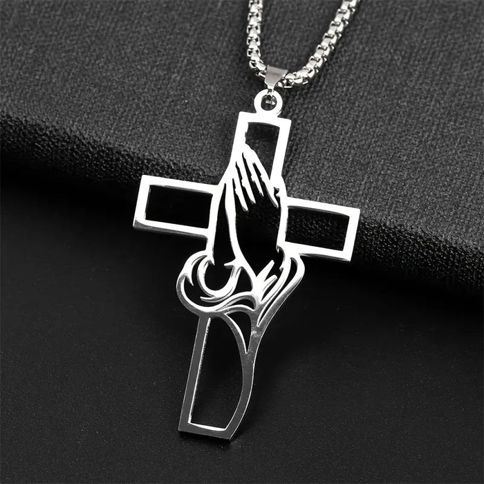 Wholesale Stainless Steel Necklace Pendant Prayer Faith Gift Gift