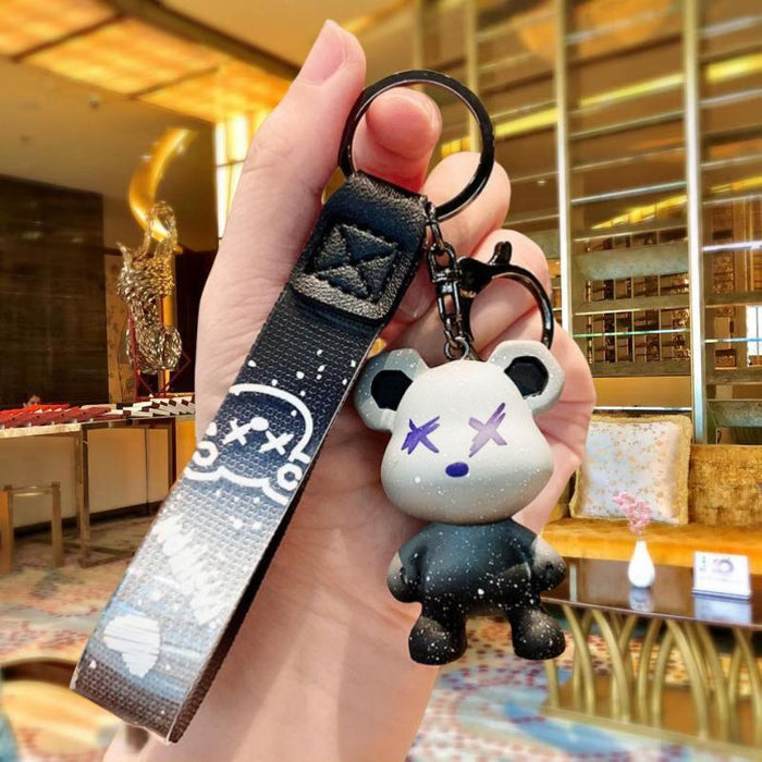 Wholesale Cartoon Bear Resin Doll Keychain JDC-KC-MingT047