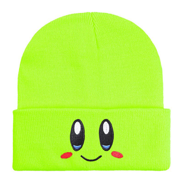 Wholesale Big Eyes Smiley Cartoon Cute Acrylic Wool Knitted Hat JDC-FH-Shengn003