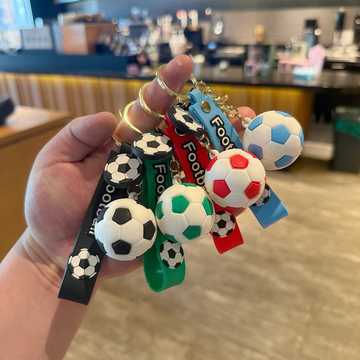 Wholesale Creative Cartoon Soccer Keychain Fan' s Bag Charm