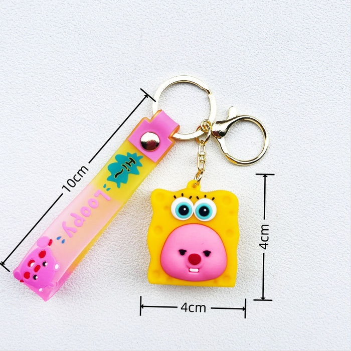 Wholesale PVC Cartoon Doll Keychain JDC-KC-WuYi017