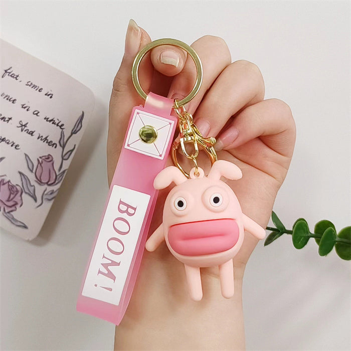 Wholesale Cartoon Silicone Doll Keychain JDC-KC-HaoXi004