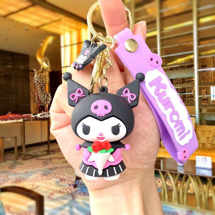 Wholesale Cute 3D Doll Silicone Keychain JDC-KC-MingT145