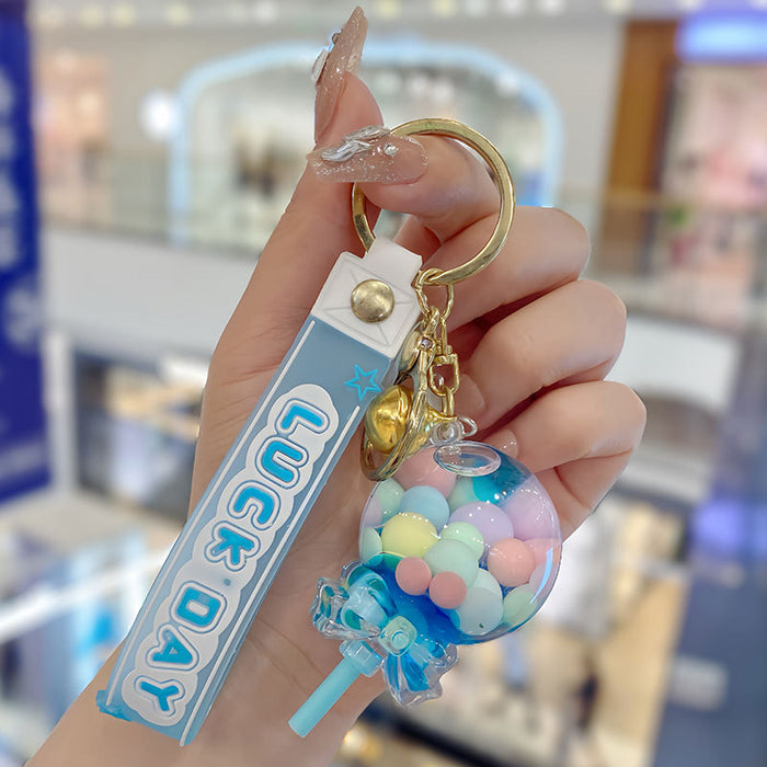 Wholesale Acrylic Oil Lollipop Keychain JDC-KC-SuXC005