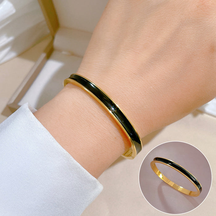 Wholesale Simple Titanium Steel Bracelet JDC-BT-LG006