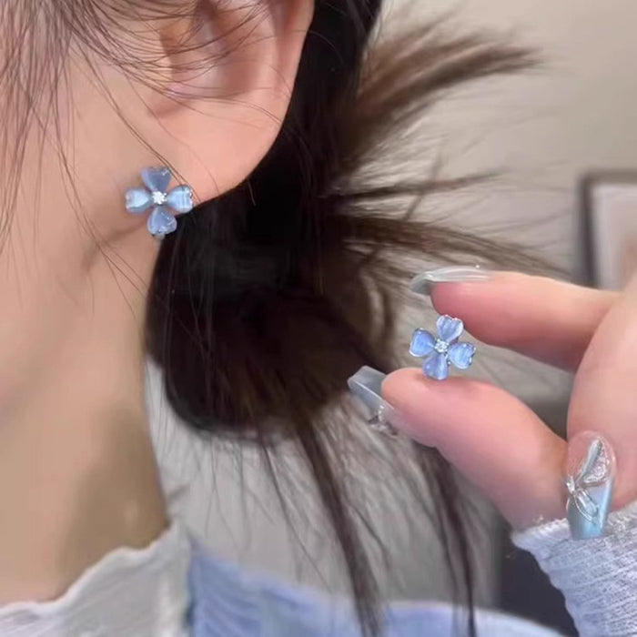 Wholesale Flower earrings women's simple Joker earrings earrings jewelry