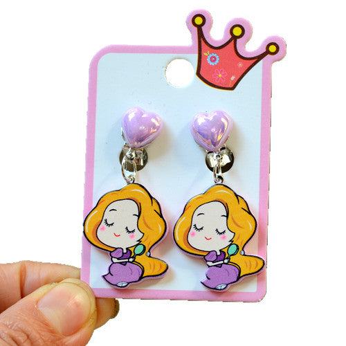 Wholesale Children' s Princess Jewelry Earrings