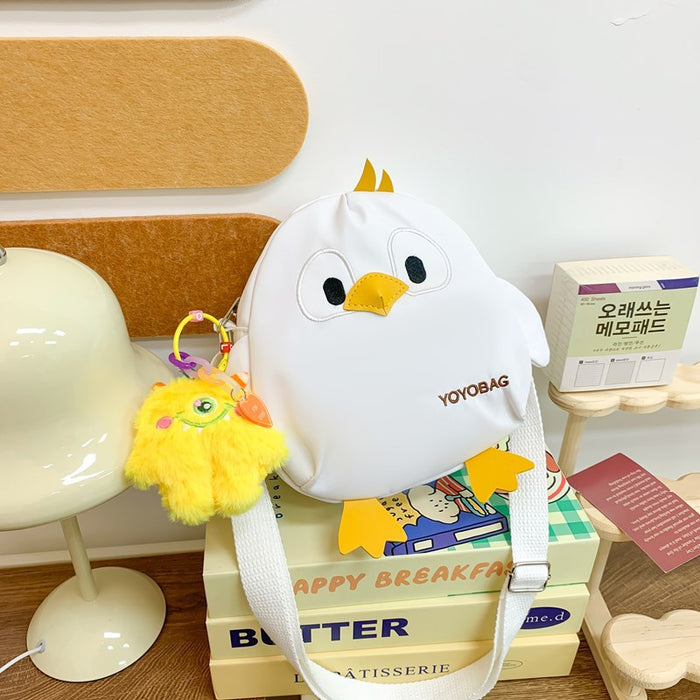 Wholesale  Penguin Cartoon Small School Bag Female Canvas Crossbody Bag Female