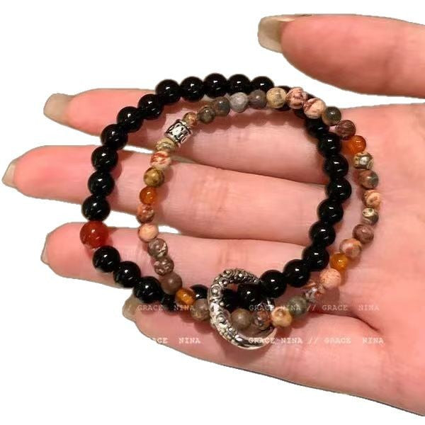 Wholesale Beaded Bracelet Women Natural Stone Bracelet Couple Trendy Jewelry