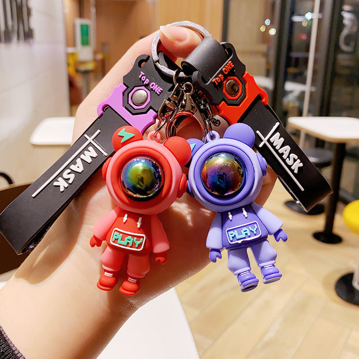 Wholesale Cute Cartoon Astronaut Couple Keychain JDC-KC-TTY001