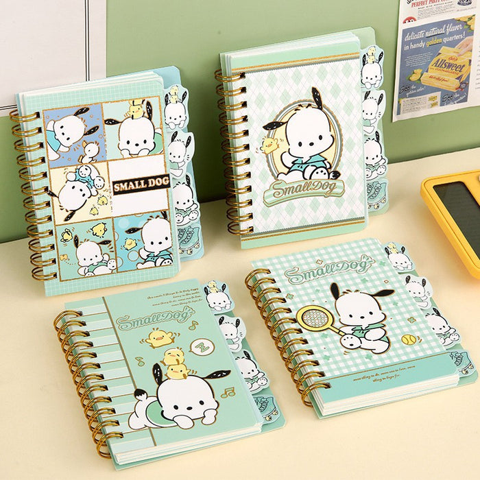Wholesale coil book bronzing page notebook cute A7 Notebook