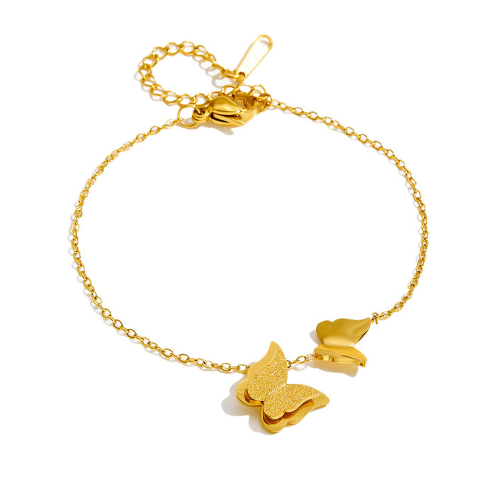 Wholesale Butterfly Titanium Steel Bracelet