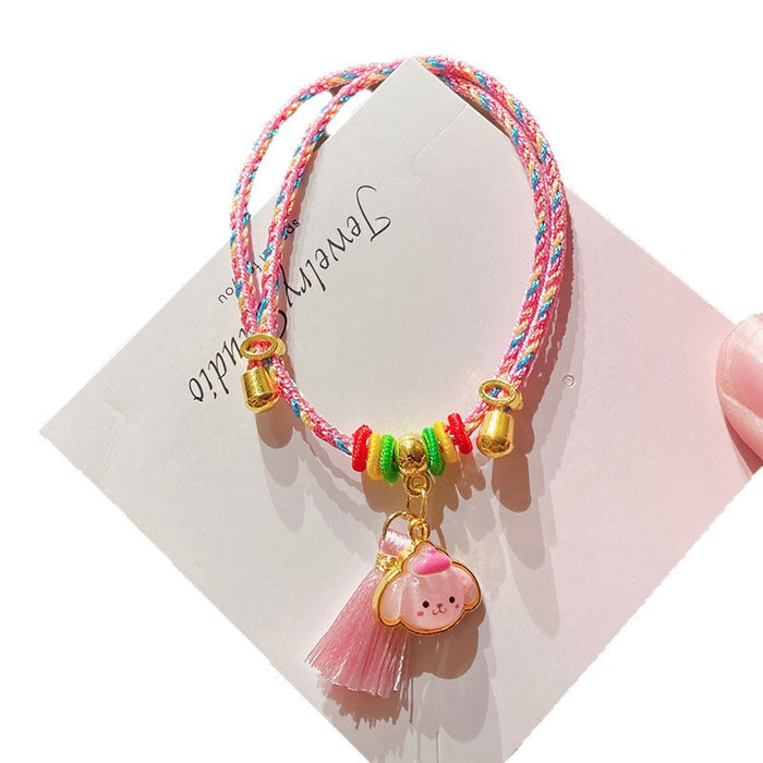 Wholesale Oriental Style Colorful Woven Rope Tassel Bracelet MOQ≥2