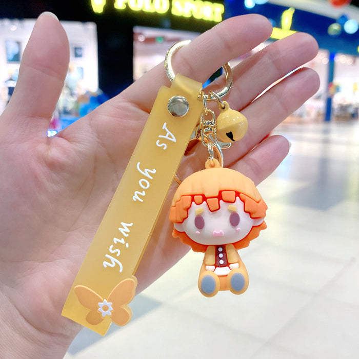 Wholesale Cartoon Doll Bag Pendant Car Key Chain Doll Machine Small Gift