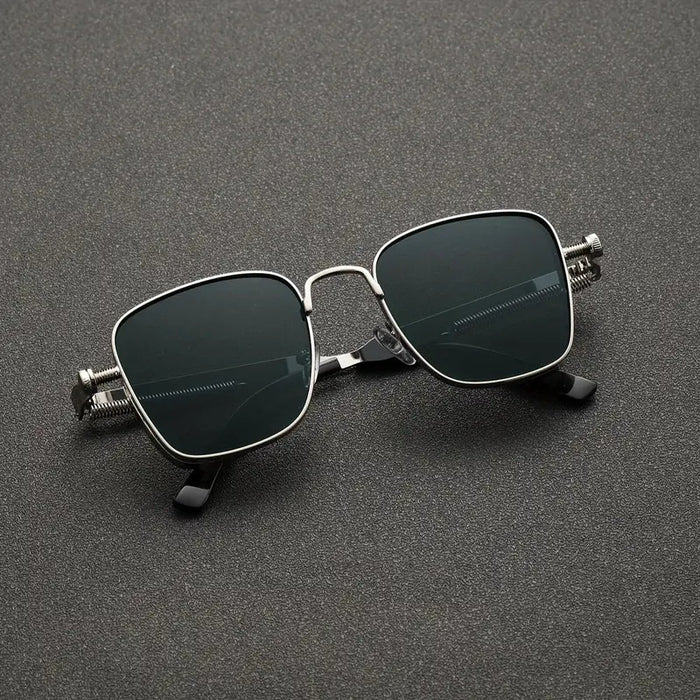 Wholesale Retro Box Metal Sunglasses Universal Personalized Sunglasses