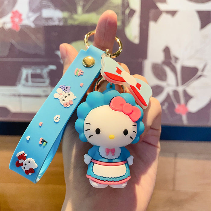 Wholesale Cat Cartoon Animation Pvc Doll Bag Pendant  Keychain