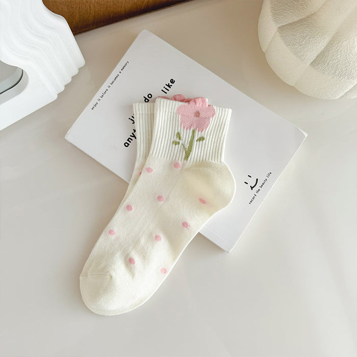 Wholesale Socks for children, pure cotton short socks, summer thin, versatile, anti odor, white, low cut