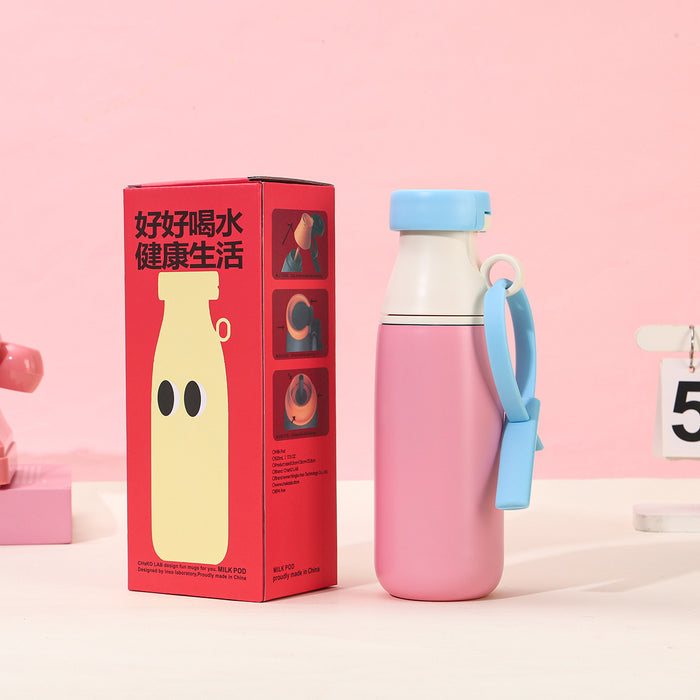 Wholesale Portable stainless steel thermos cup with straws in various bright colors