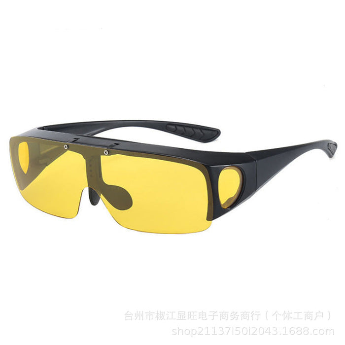Wholesale Fashionable color changing glasses, flip up myopia glasses, sunglasses, color changing night vision glasses, popular glasses
