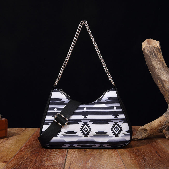 Wholesale Aztec Bohemian style one-shoulder crossbody handbag for women