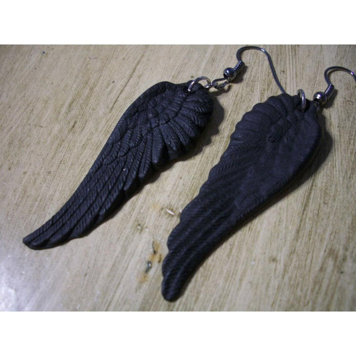 Wholesale fashion new wings pendant earrings black devil wings earrings earrings