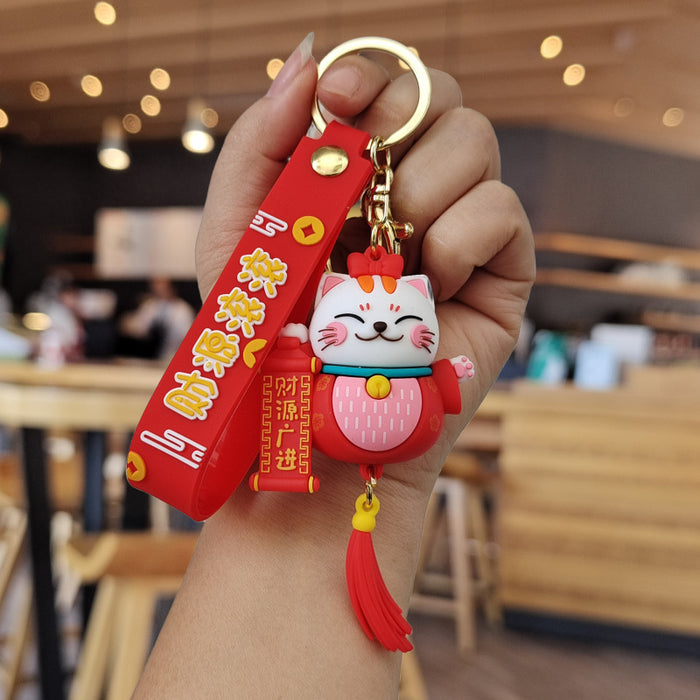 Wholesale Cartoon Silicone Doll Keychain JDC-KC-MingT039