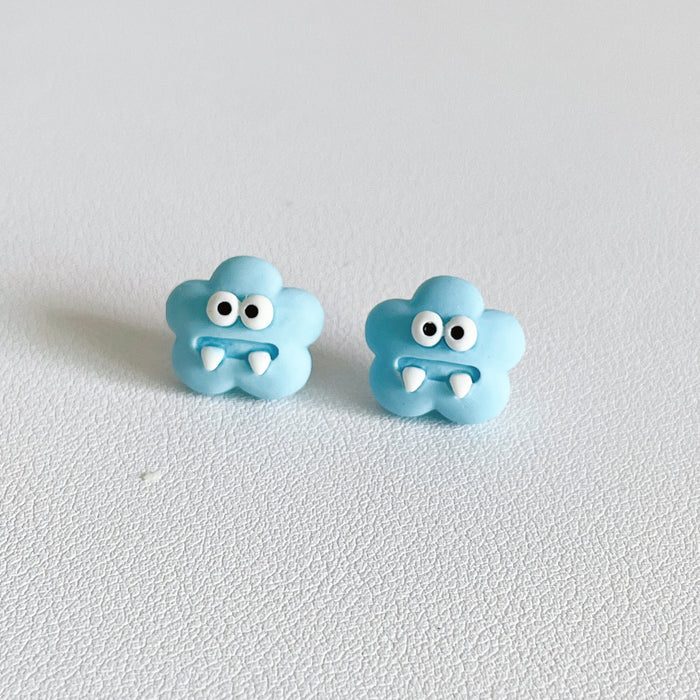 Wholesale Resin Earrings Cute Cartoon Big Eyes JDC-ES-Wenhua002