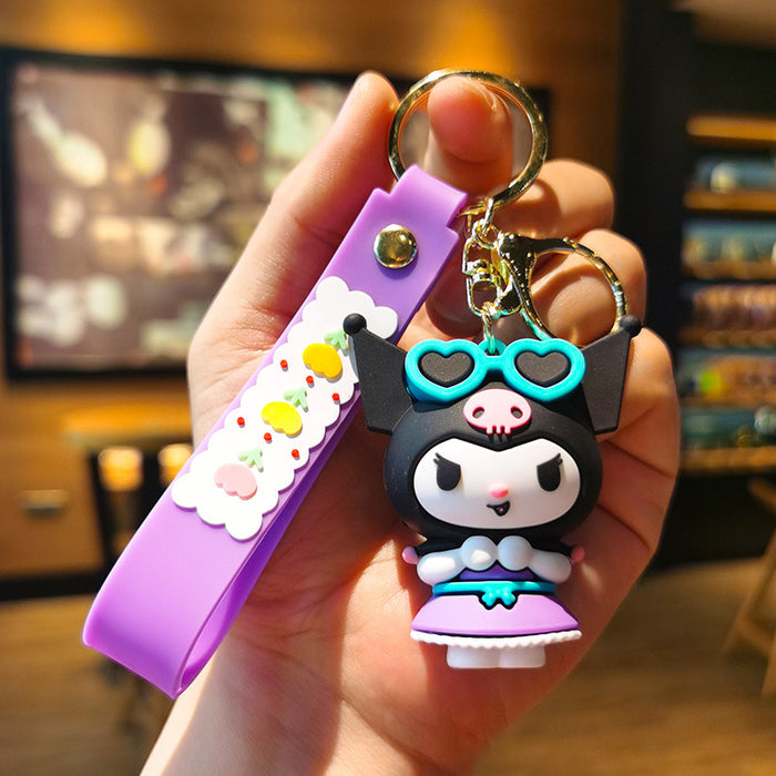 Wholesale Rubber Cartoon Doll Three-dimensional Keychain JDC-KC-Tingm105