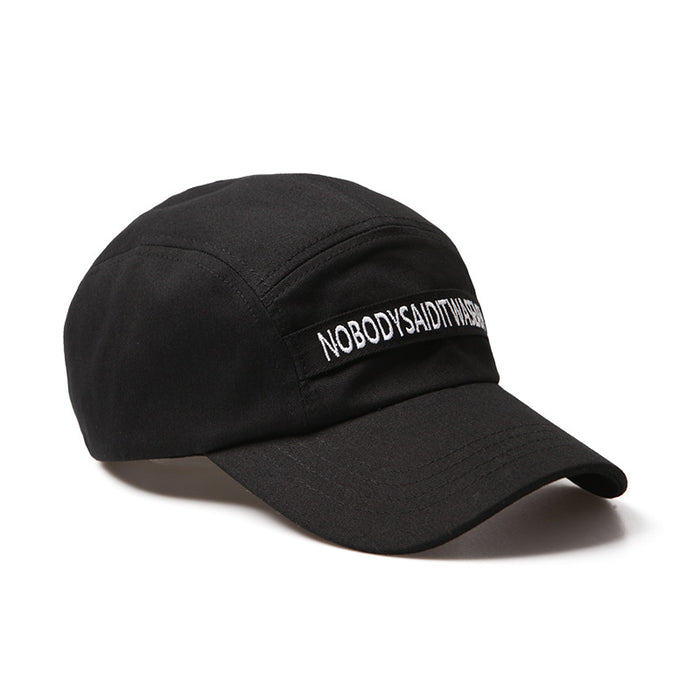 Wholesale Big head hat, black baseball cap, casual and versatile, plus size duckbill cap for men
