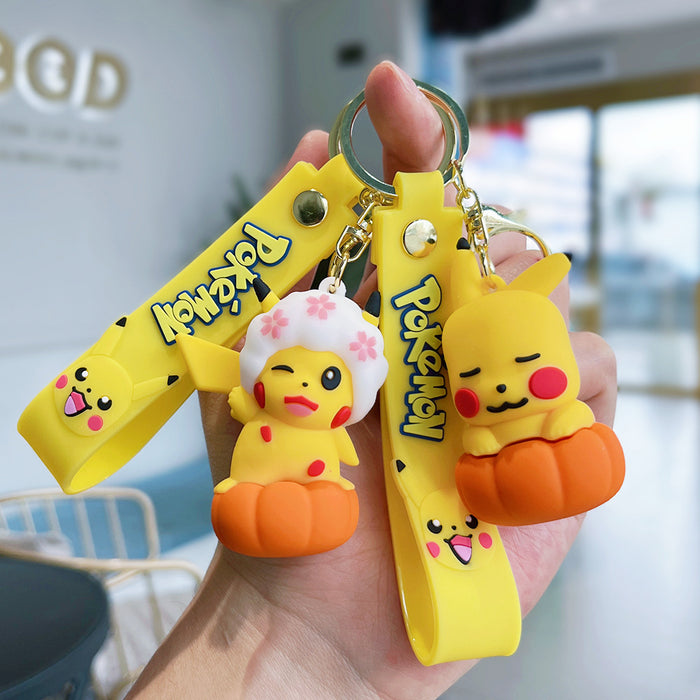 Wholesale Silicone Cartoon Doll Keychain JDC-KC-NLu003