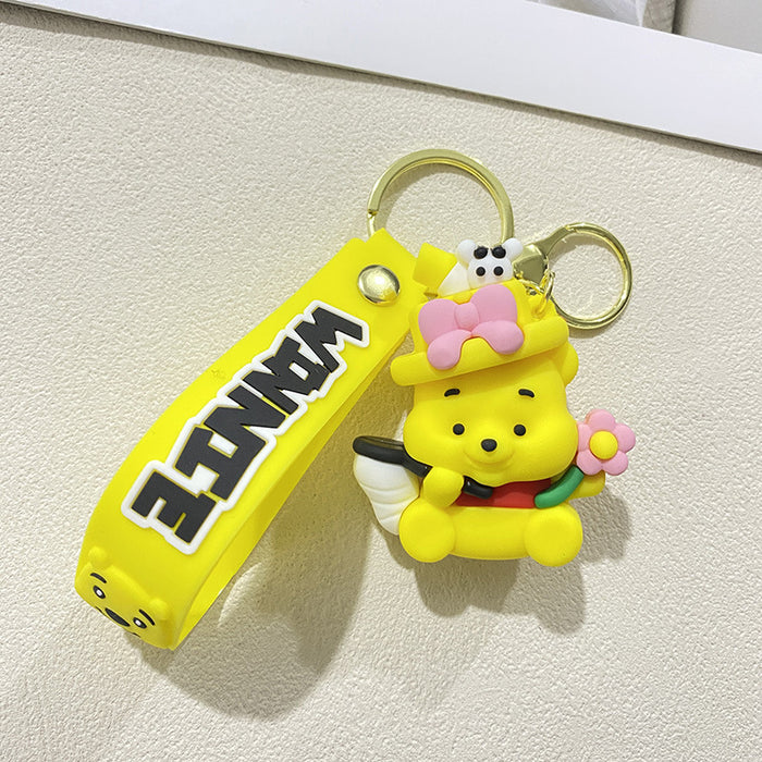 Wholesale Cute PVC honey bear keychains