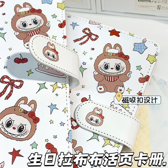 Wholesale 5pcs Loose-leaf card book cute cartoon notebook photo collection book detachable