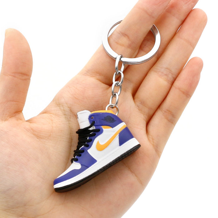 Wholesale PVC Mini Basketball Shoe Keychain JDC-KC-QLPing008