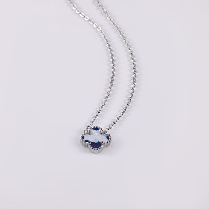 Wholesale Stainless Steel Four-Leaf Clover Collarbone Necklace