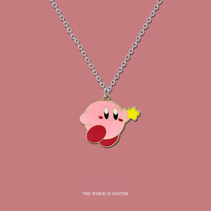 Wholesale Cartoon Cute Necklace Pendant Sweater Chain Couple Titanium Steel