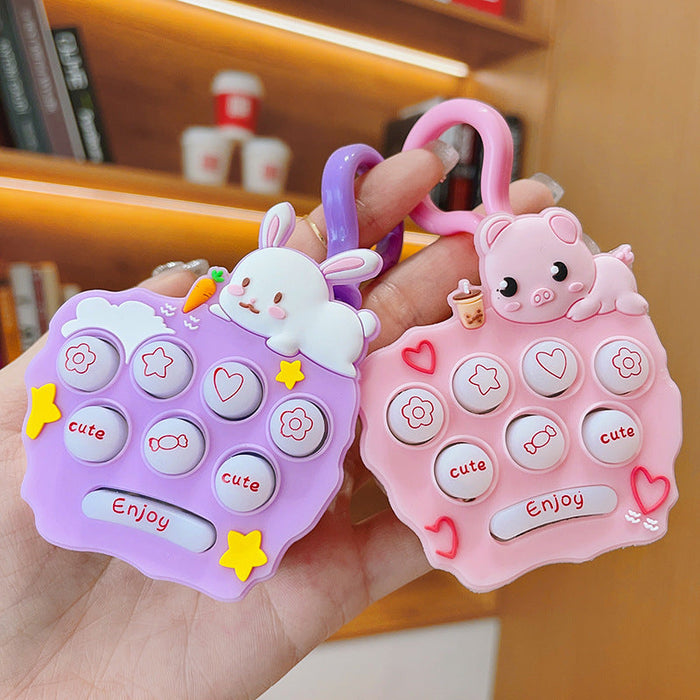 Wholesale Cartoon Rabbit Doll Gopher Machine Keychain JDC-KC-ShuoT008