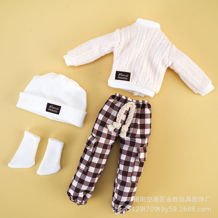 Wholesale Sweater doll change clothes 12 inch pants hat socks