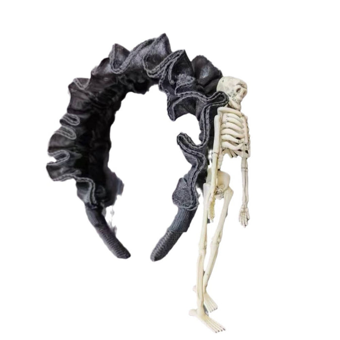 Wholesale sweet cool dark wind vampire skeleton lace hairband