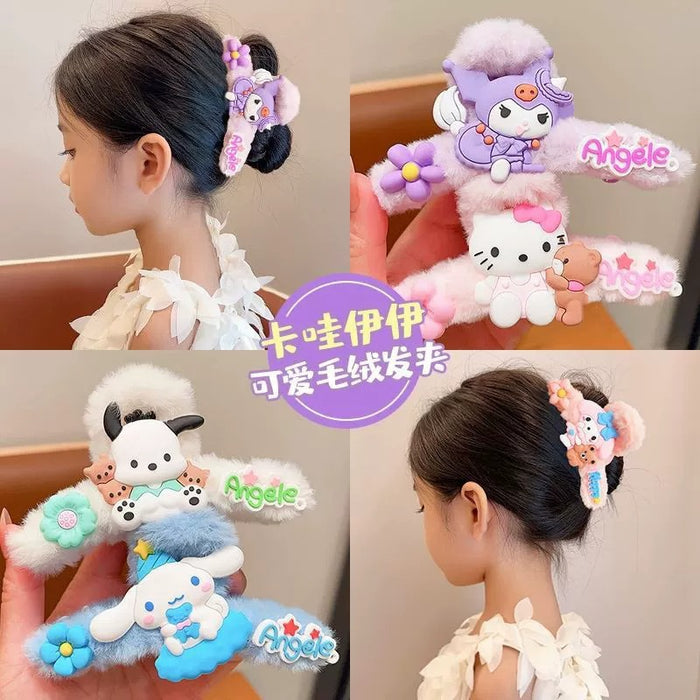 Wholesale  Cartoon Stuffed Clip Women's Back Head Hair Shark Clip Hair Clip New Hair Clip Headwear