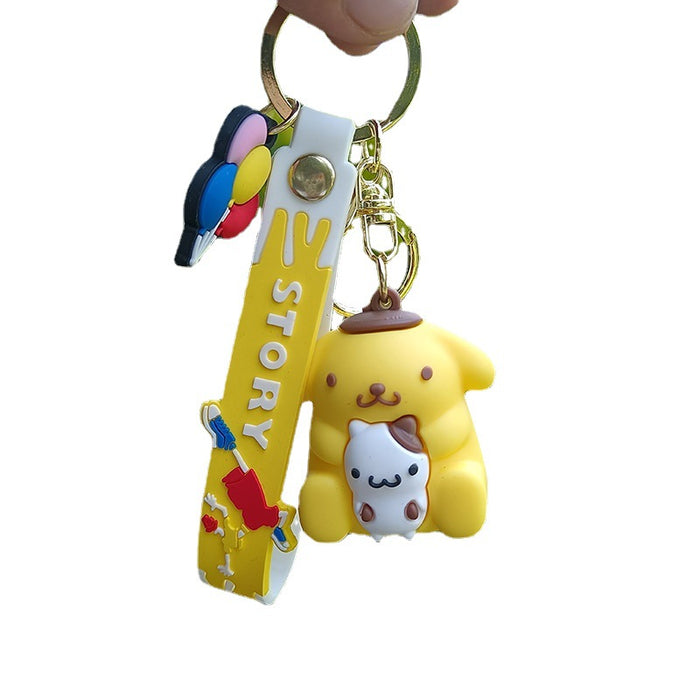 Wholesale Cute Cartoon Doll PVC Keychains JDC-KC-YiChang016