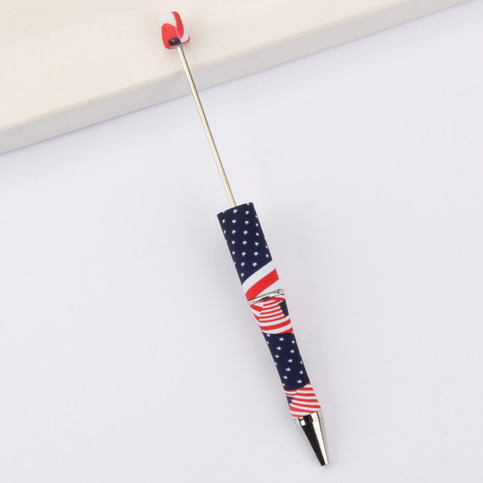 Wholesale DIY Beadable Pens  Cow Leopard Print  DIY for Beaded Plastic Pen JDC-PN-JinBN001