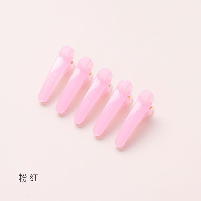 Wholesale  color  clip jelly color hair clip color translucent small clip 3.5cm plastic hair clip Accessories