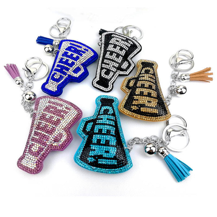 Wholesale Creative Diamond Inlaid English Letter CHEER Keychain JDC-KC-HuiSen010