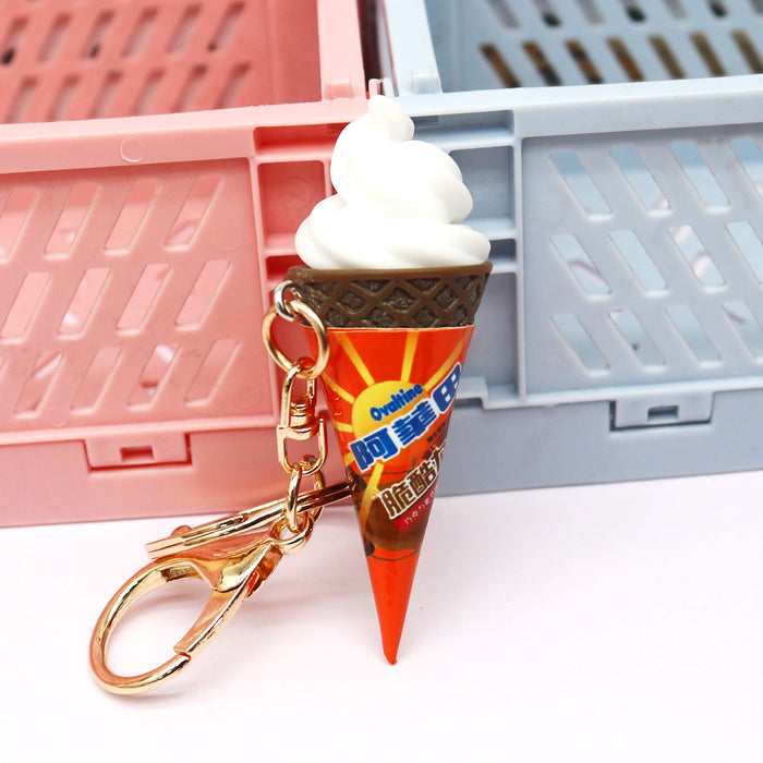 Wholesale Simulated  Ice Cream Keychain