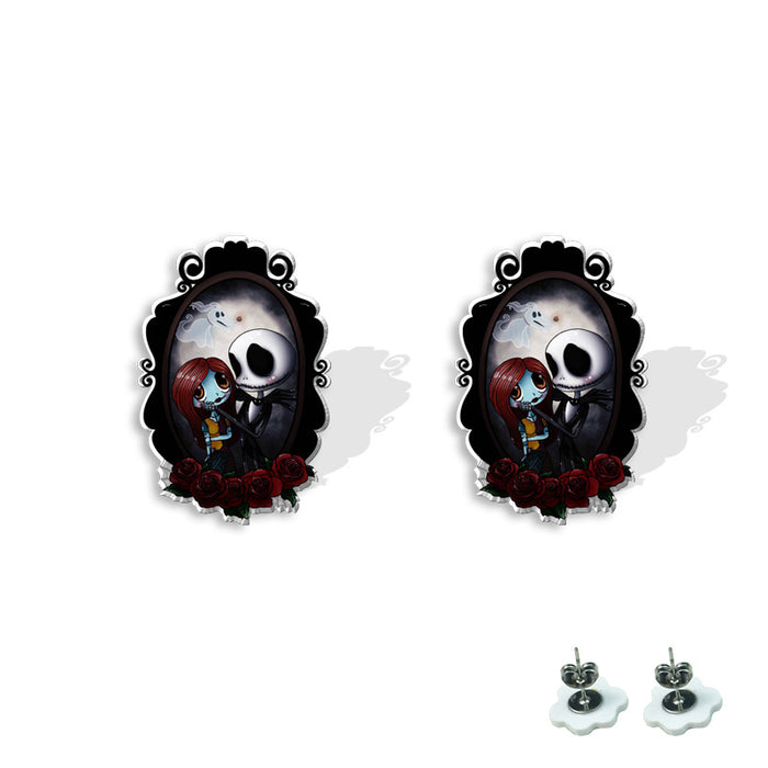 Wholesale  earrings heat shrink earrings acrylic earrings